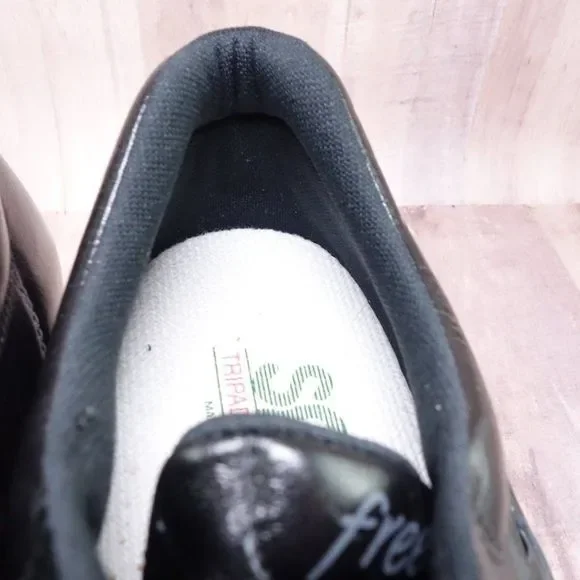 SAS Walking Shoes Womens 10.5 N Narrow Free Time Black Leather Orthotic Sneakers - Picture 9 of 10